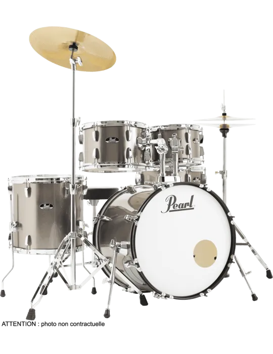  PEARL RSS505CC-707 Batería Fusion 20" 5 - Bronce Metálico + pack de platillos Sabian Solar 2|MusicGoodDeal 