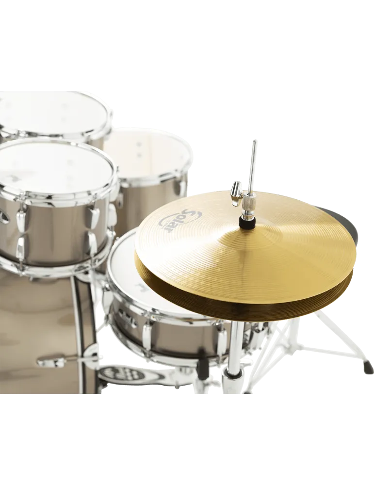  PEARL RSS505CC-707 Batería Fusion 20" 5 - Bronce Metálico + pack de platillos Sabian Solar 2|MusicGoodDeal 
