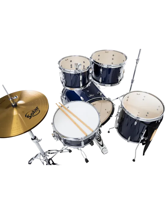 PEARL RSS505CC-743 Fusion 20" 5 Trommeln - Royal Blue Metallic + Sabian Solar Pack 2 Becken|MusicGoodDeal 