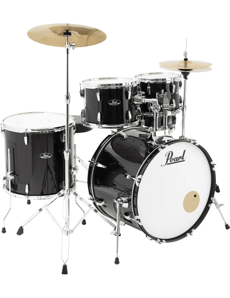  PEARL RSS525SCC-31 Rock 22" 5 Trommeln - Jet Black + Sabian Solar Pack 2 Becken|MusicGoodDeal 