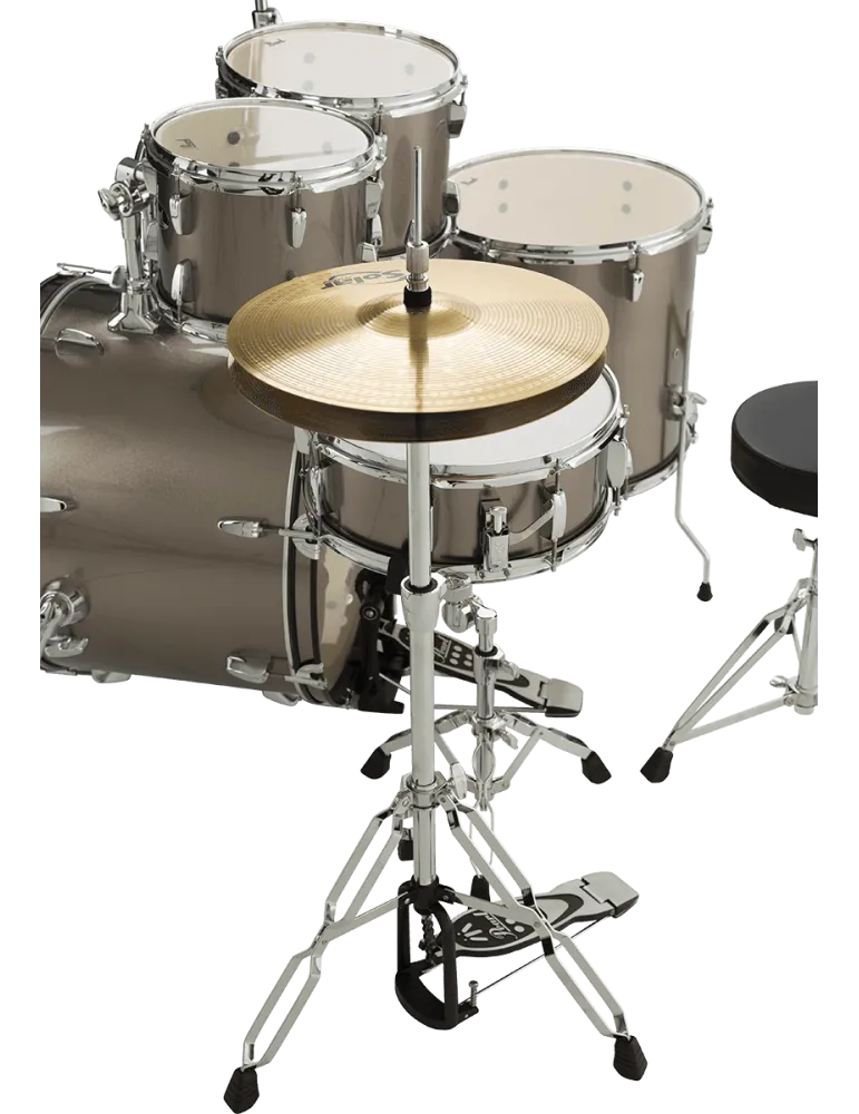  PEARL RSS525SCC-707 Rock 22" 5 tambores - Bronce metálico + pack de platillos Sabian Solar 2|MusicGoodDeal 