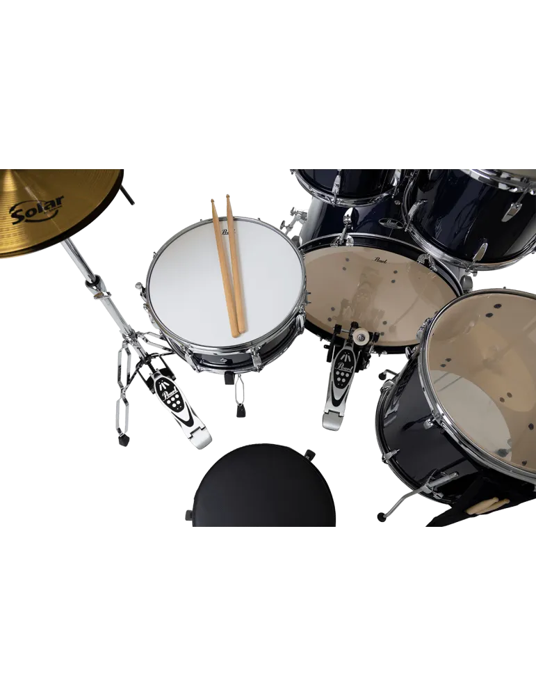  PEARL RSS525SCC-743 Rock 22" 5 Trommeln - Royal Blue Metallic + Sabian Solar Pack 2 Becken|MusicGoodDeal 