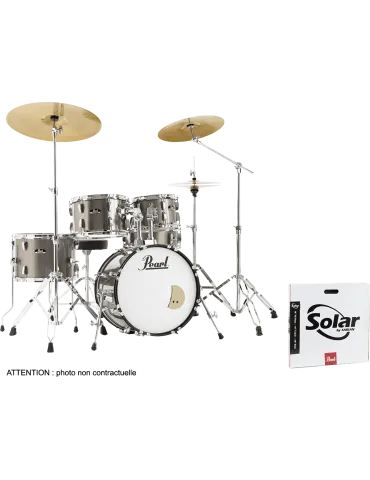 PEARL RSS585BCC-707 Junior 18" 5 Trommeln - Bronze Metallic + B-50 + Sabian Solar Pack 3 Becken