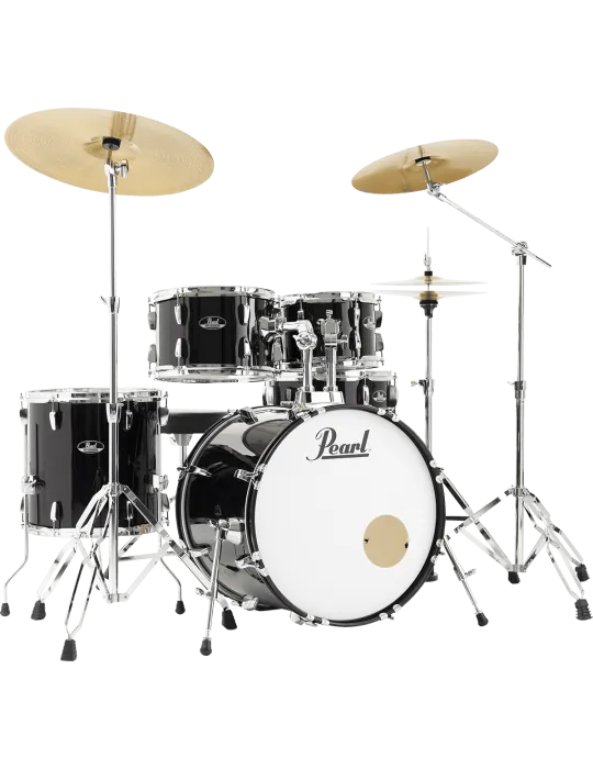  PEARL RSS505BCC-31 Fusion 20" 5 drums - Jet Black + B-50 + Sabian Solar 3 cymbals pack|MusicGoodDeal 