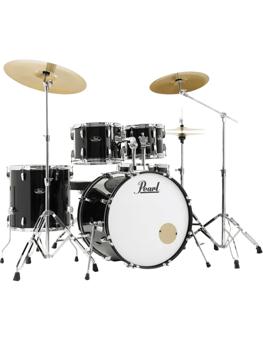  PEARL RSS525SBCC-31 Rock 22" 5 Trommeln - Jet Black + B-50 + Sabian Solar Pack 3 Becken|MusicGoodDeal 