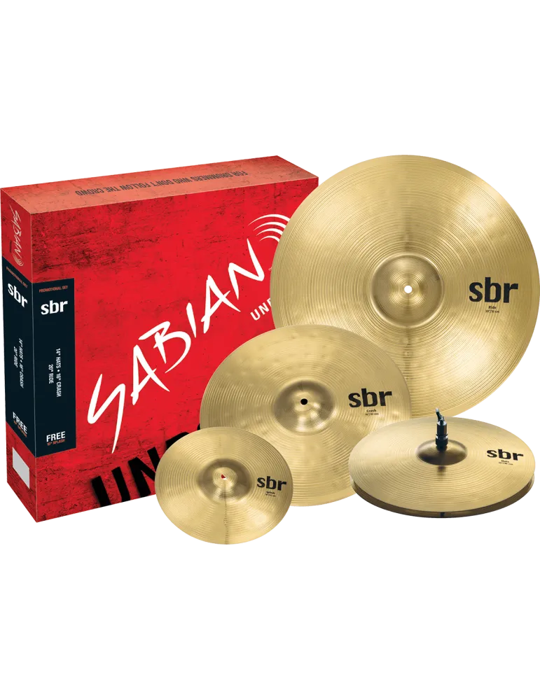  SABIAN SBR5003G Harmonisches Set - Promo 14"-16"-20" + Splash 10" geschenkt|MusicGoodDeal 