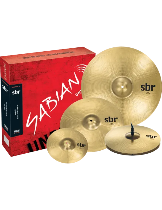  SABIAN SBR5003G Harmonisches Set - Promo 14"-16"-20" + Splash 10" geschenkt|MusicGoodDeal 