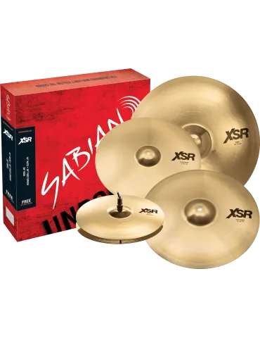  SABIAN XSR5005GB Harmonisches Set - Promo 14"-16"-20" + Crash 18" geschenkt|MusicGoodDeal 