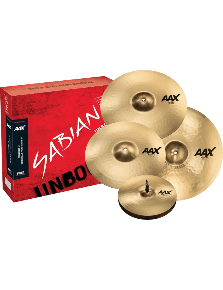  SABIAN 25005XCPB Harmonisches Set - Promotional 14"-16"-21" + Crash 18" FREE|MusicGoodDeal 