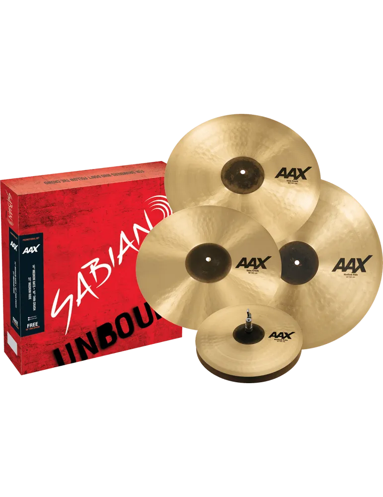  SABIAN 25005XCP Harmonisches Set - Promotional 14"-16"-21" + Crash 18" FREE|MusicGoodDeal 