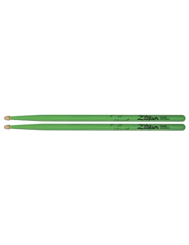  ZILDJIAN 5ACWDGG 5a Acorn neon green|MusicGoodDeal 