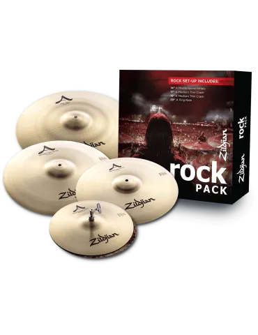  ZILDJIAN A0801R Pack - Set Rock 14"-17"-19"-20"|MusicGoodDeal 