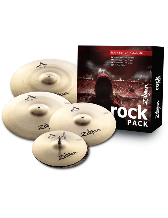  ZILDJIAN A0801R Pack - Set Rock 14"-17"-19"-20"|MusicGoodDeal 