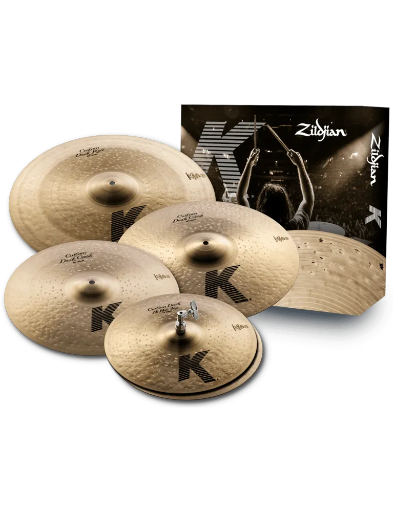  ZILDJIAN KCD900 Pack - Set Dark 14"-16"-18"-20"|MusicGoodDeal 