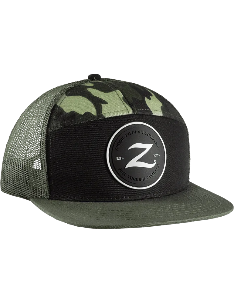  ZILDJIAN ZAHC0032 Zildjian 7 panel camouflage Trucker cap|MusicGoodDeal 