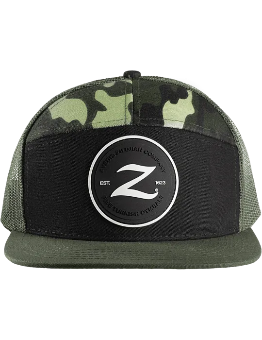  ZILDJIAN ZAHC0032 Zildjian 7 panel camouflage Trucker cap|MusicGoodDeal 