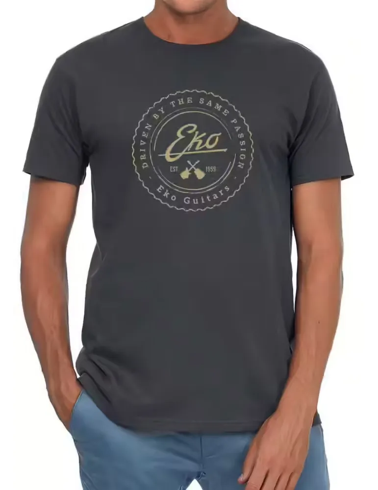 EKO TSHIRTLOGO-GRIS-L | MusicGoodDeal