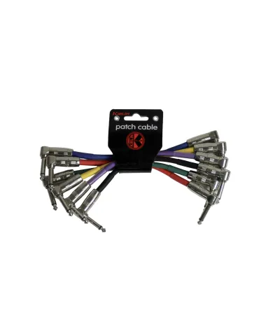 KIRLIN PACK 6 CABLES 0.15M JACK/JACK