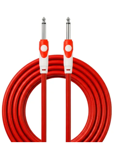 KIRLIN CABLE GUITARE 3M JACK JACK ROUGE