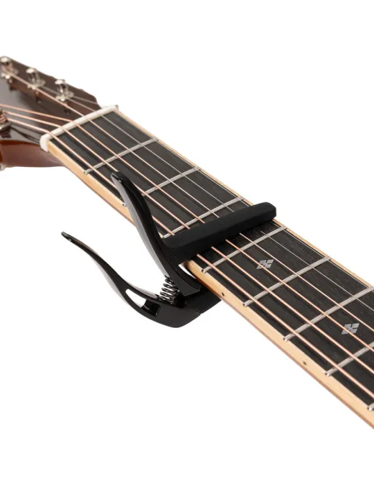  STAGG SCPX-CU BK Gebogener Trigger-Kapodaster für Akustik u. Elektrik-Gitarre|MusicGoodDeal 
