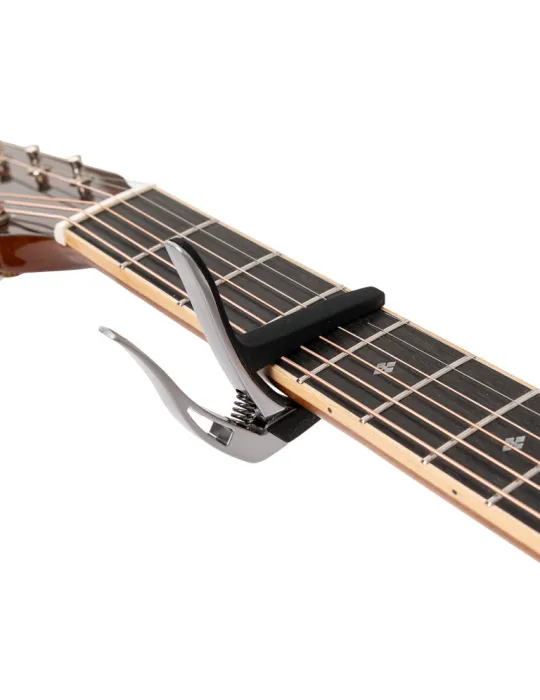  STAGG SCPX-CU CR Gebogener Trigger-Kapodaster für Akustik u. Elektrik-Gitarre|MusicGoodDeal 