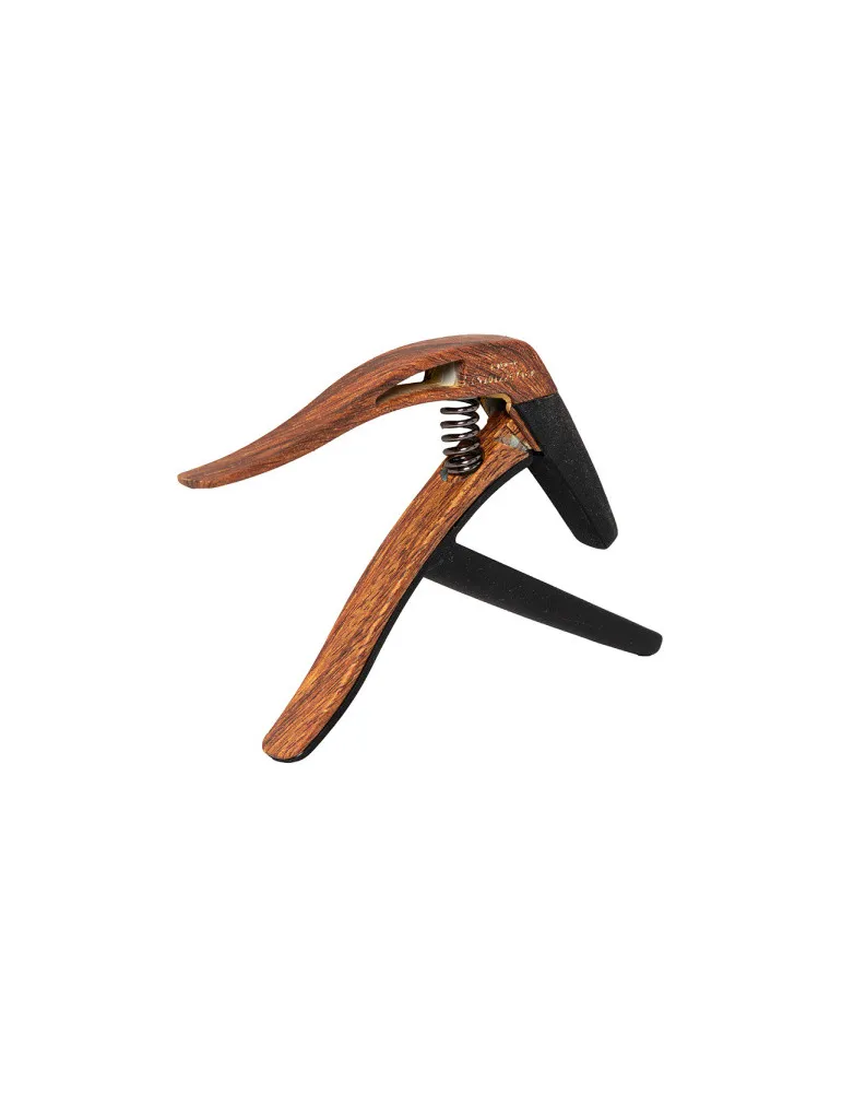  STAGG SCPX-FL DKWOOD Cejilla plana tipo gatillo para guitarra clásica|MusicGoodDeal 
