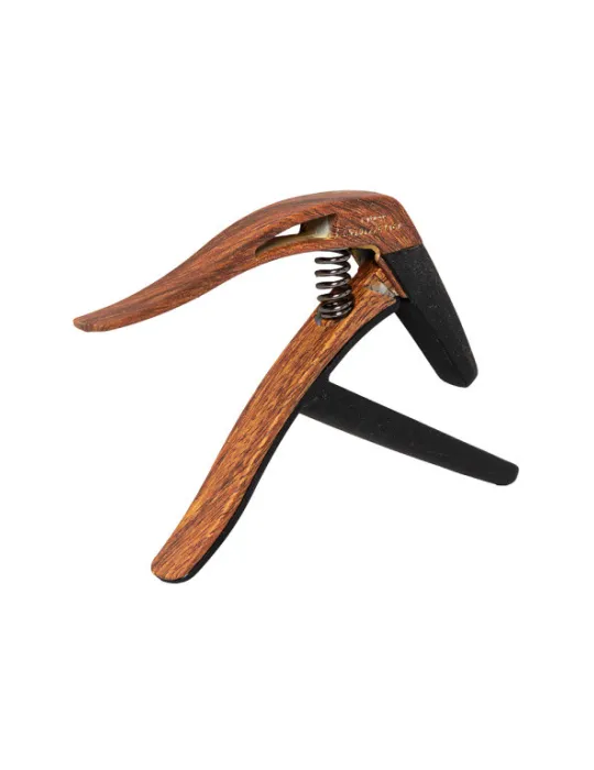  STAGG SCPX-FL DKWOOD Cejilla plana tipo gatillo para guitarra clásica|MusicGoodDeal 