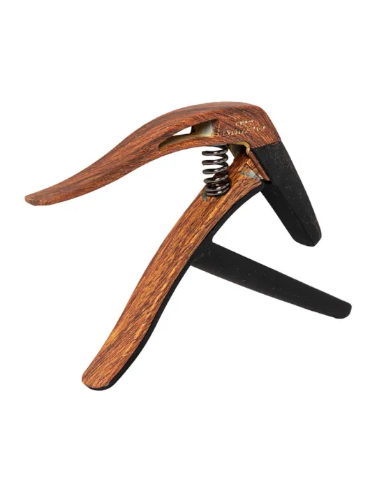 STAGG SCPX-FL DKWOOD Cejilla plana tipo gatillo para guitarra clásica|MusicGoodDeal 