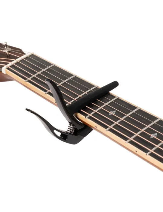  STAGG SCPX-FL BK Cejilla plana, tipo "gatillo", para guitarra clásica|MusicGoodDeal 