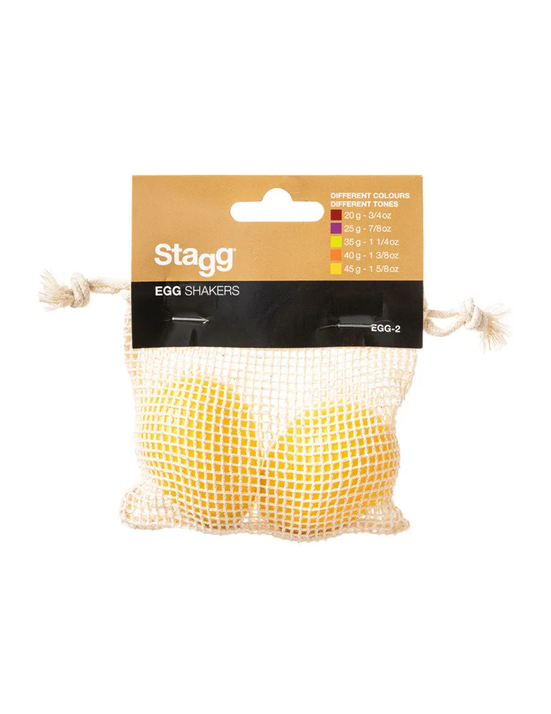  STAGG EGG-2 YW Schütteleier (Paar) Kunststoff|MusicGoodDeal 