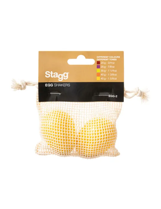  STAGG EGG-2 YW Schütteleier (Paar) Kunststoff|MusicGoodDeal 