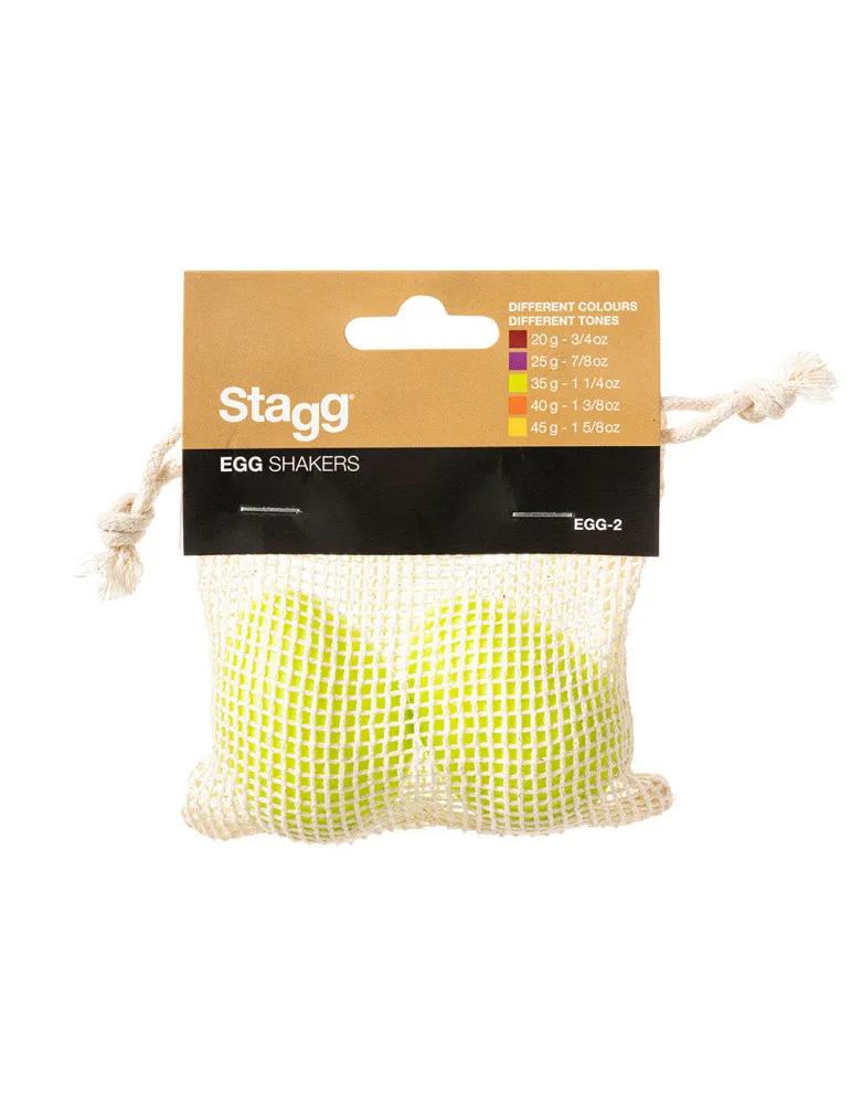  STAGG EGG-2 GR Par de cocteleras de plástico para huevos|MusicGoodDeal 