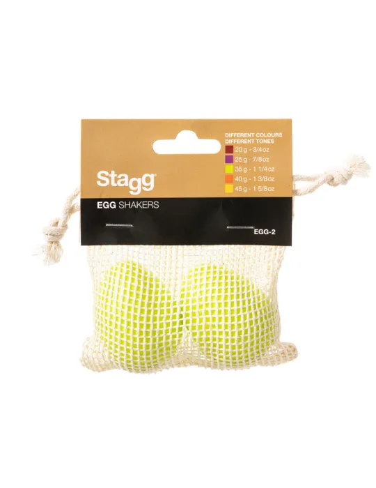  STAGG EGG-2 GR Par de cocteleras de plástico para huevos|MusicGoodDeal 
