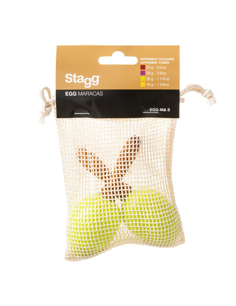  STAGG EGG-MA S/GR Maracas (Paar) Kunststoff eiförmig|MusicGoodDeal 