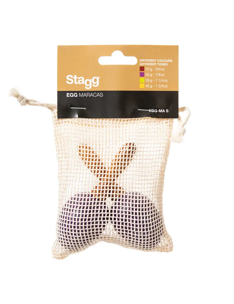  STAGG EGG-MA S/PP Maracas (Paar) Kunststoff eiförmig|MusicGoodDeal 