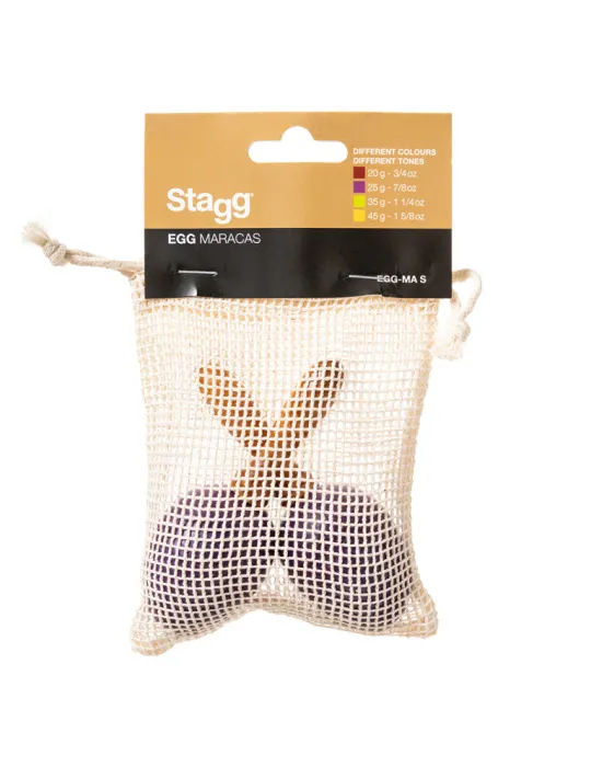  STAGG EGG-MA S/PP Maracas (Paar) Kunststoff eiförmig|MusicGoodDeal 