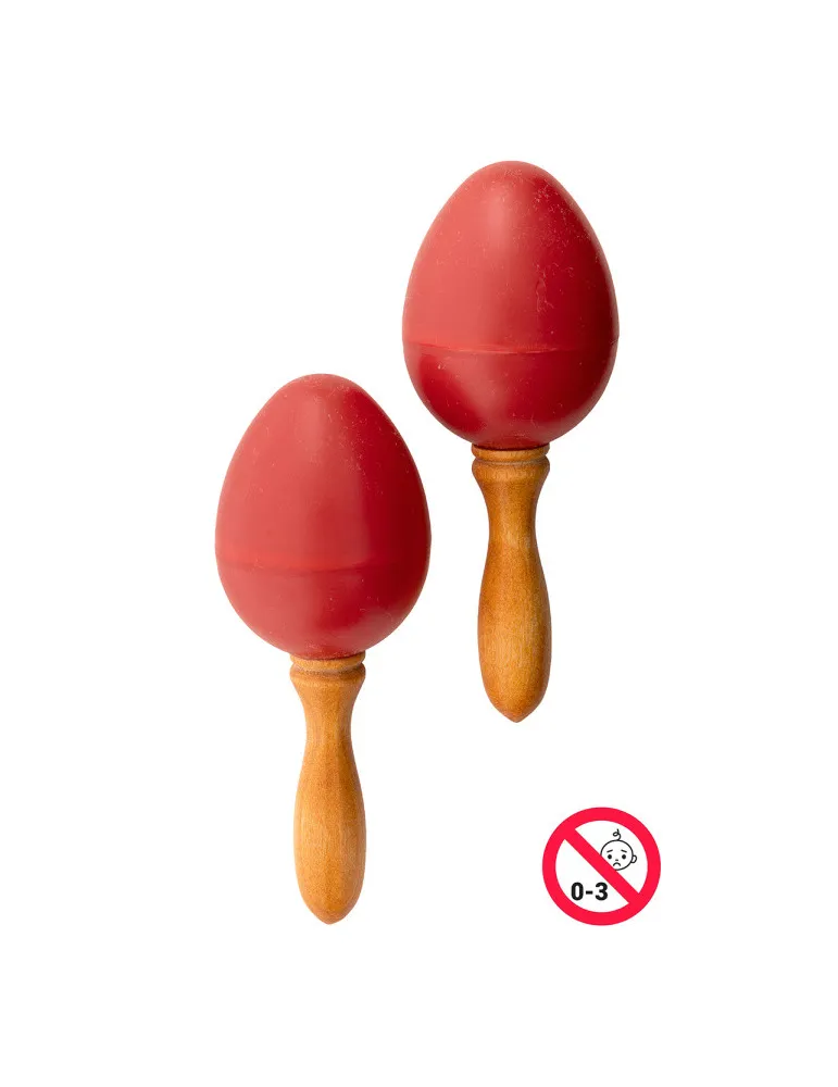  STAGG EGG-MA S/RD Maracas (Paar) Kunststoff eiförmig|MusicGoodDeal 