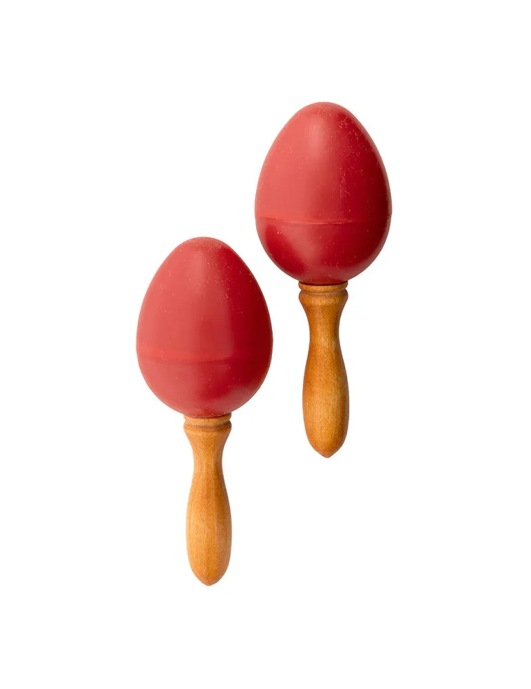  STAGG EGG-MA S/RD Maracas (Paar) Kunststoff eiförmig|MusicGoodDeal 