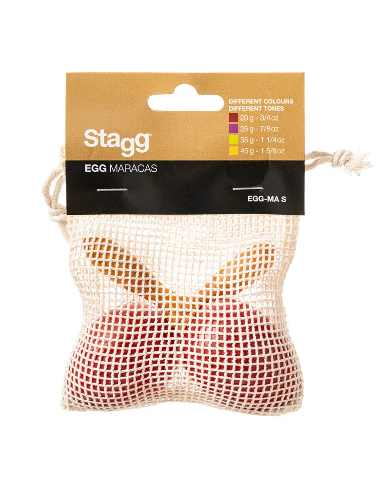 STAGG EGG-MA S/RD Maracas (Paar) Kunststoff eiförmig|MusicGoodDeal 
