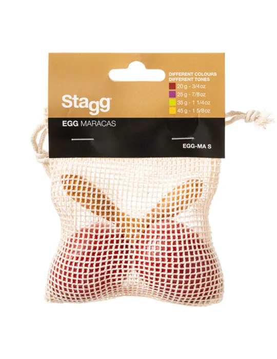  STAGG EGG-MA S/RD Maracas (Paar) Kunststoff eiförmig|MusicGoodDeal 