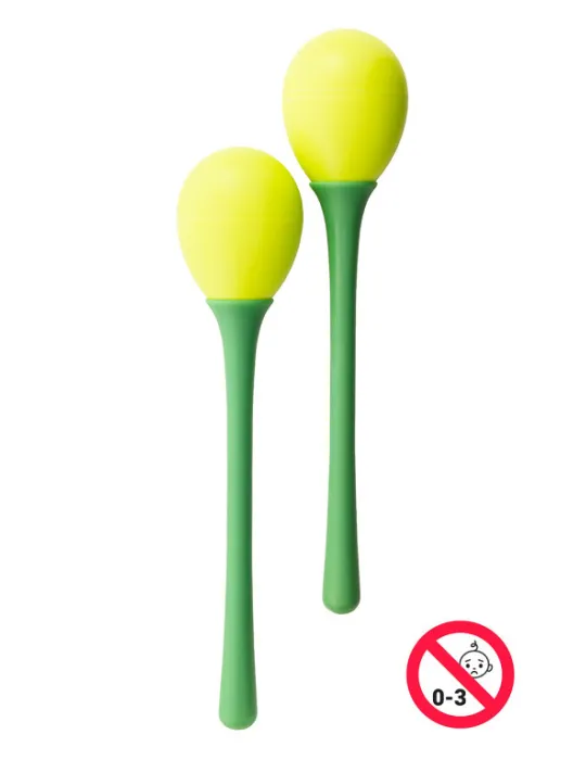  STAGG EGG-MA L/GR Maracas (Paar) Kunststoff eiförmig m. langem Griff|MusicGoodDeal 