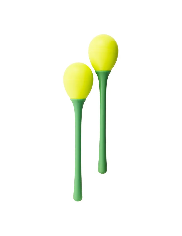  STAGG EGG-MA L/GR Maracas (Paar) Kunststoff eiförmig m. langem Griff|MusicGoodDeal 