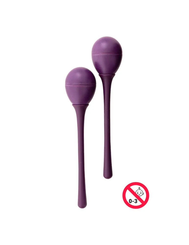  STAGG EGG-MA L/PP Maracas (Paar) Kunststoff eiförmig m. langem Griff|MusicGoodDeal 