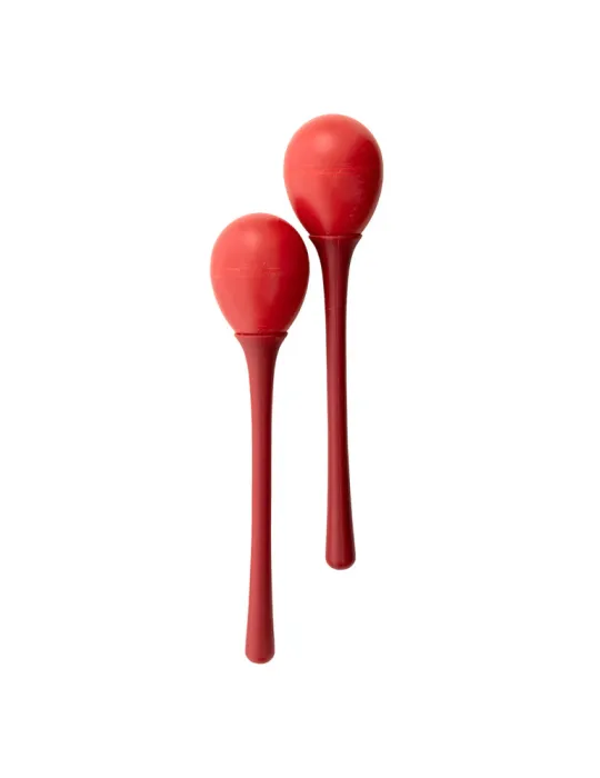  STAGG EGG-MA L/RD Maracas (Paar) Kunststoff eiförmig m. langem Griff|MusicGoodDeal 