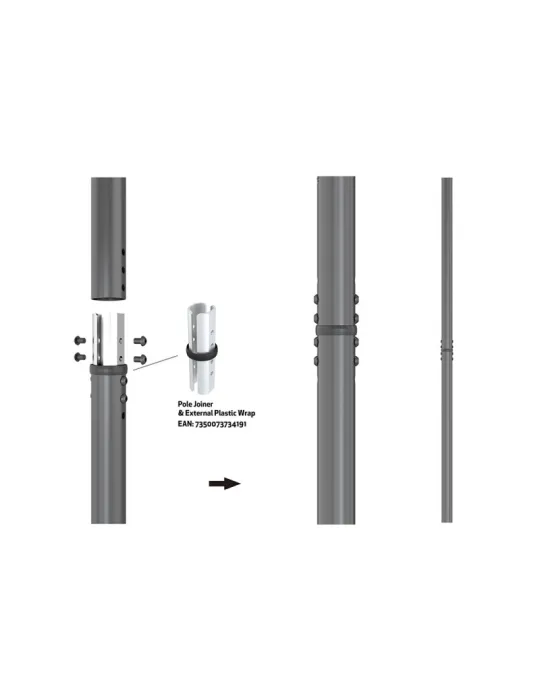 MULTIBRACKETS 3811 Tube d'extension Multibrackets  Extension Pipe 150cm PRO Series