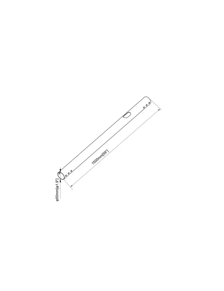 MULTIBRACKETS 3811 Tube d'extension Multibrackets  Extension Pipe 150cm PRO Series