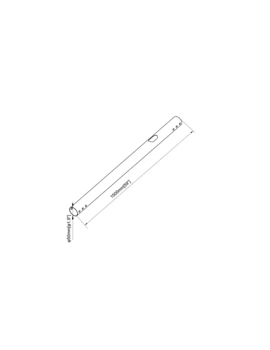 MULTIBRACKETS 3811 Tube d'extension Multibrackets  Extension Pipe 150cm PRO Series