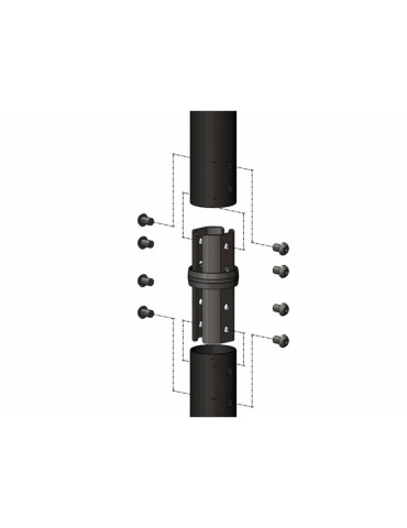 MULTIBRACKETS 4191 Jointure tube d'extension  Pro Series Internal Pole Joiner 2