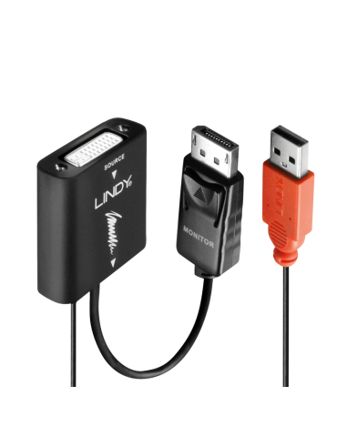 LINDY 38145 : Convertisseur Actif DVI vers DisplayPort