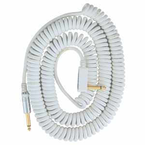 VOX VCC90-WH Vintage Coiled Cable - JACK SPIRALE 9M BLANC VOX - 1